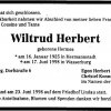 Hermes Wiltrud 1925-1998 Todesanzeige